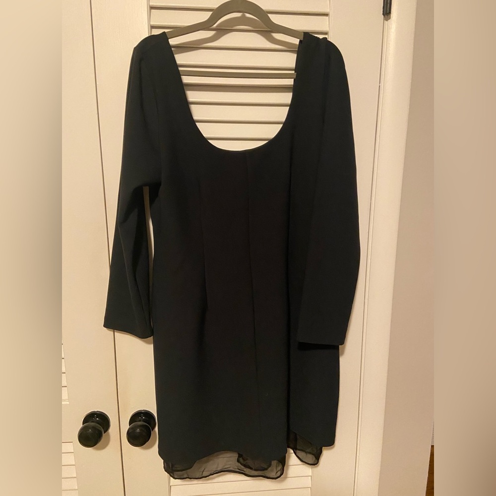 NWT Abercrombie Black Long Sleeve Dress with Low Back